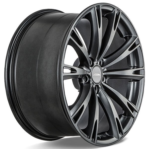 wheels rims grey matte alloy aspire ace mica staggered audiocityusa