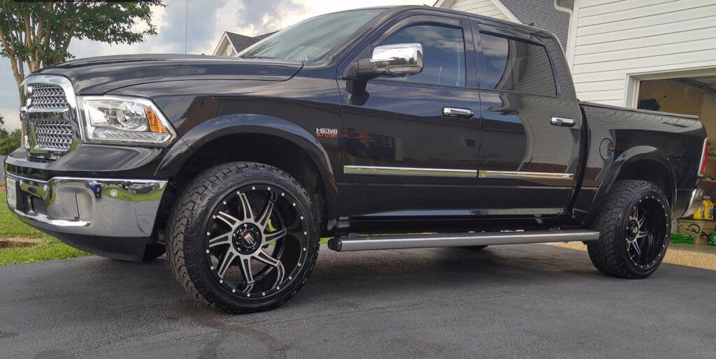 24 Quot American Truxx Wheels At 162 Vortex Black Machined Off