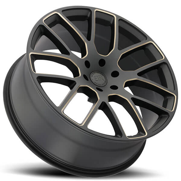 20" Black Rhino Wheels Kunene Matte Black with Dark Tint Milled Spokes