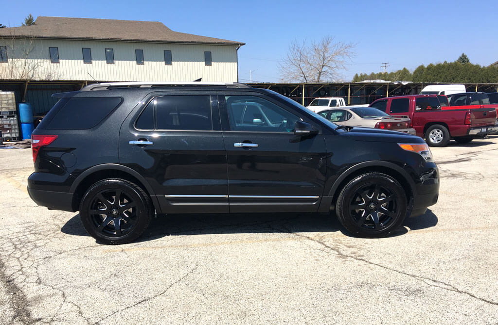 22" Black Rhino Wheels Mozambique Gloss Black with Milled Spokes Rotary