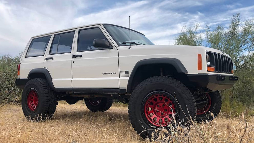 18" Black Rhino Wheels Reno Candy Red with Black Lip Edge and Black