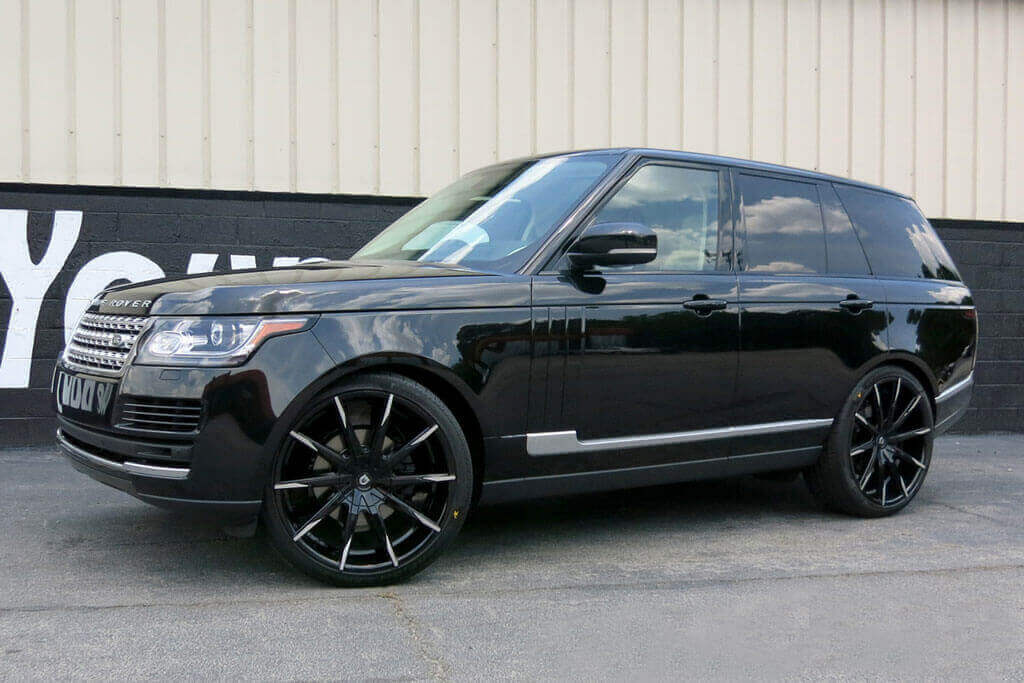 26 Quot Lexani Wheels Css 15 Black With Machined Tips Rims