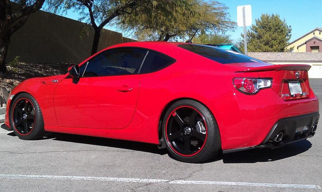 18 Quot Motegi Racing Wheels Mr116 Matte Black With Red Stripe
