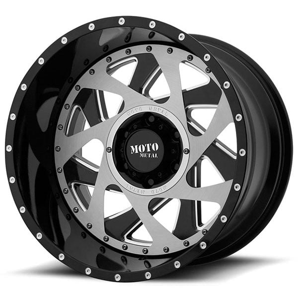 20" Moto Metal Wheels MO989 Change Up Gloss Black Milled With Brushed ...