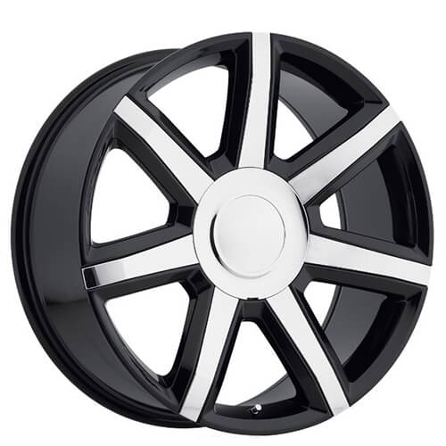 22 Quot Cadillac Escalade Luxury Wheels Black With Chrome