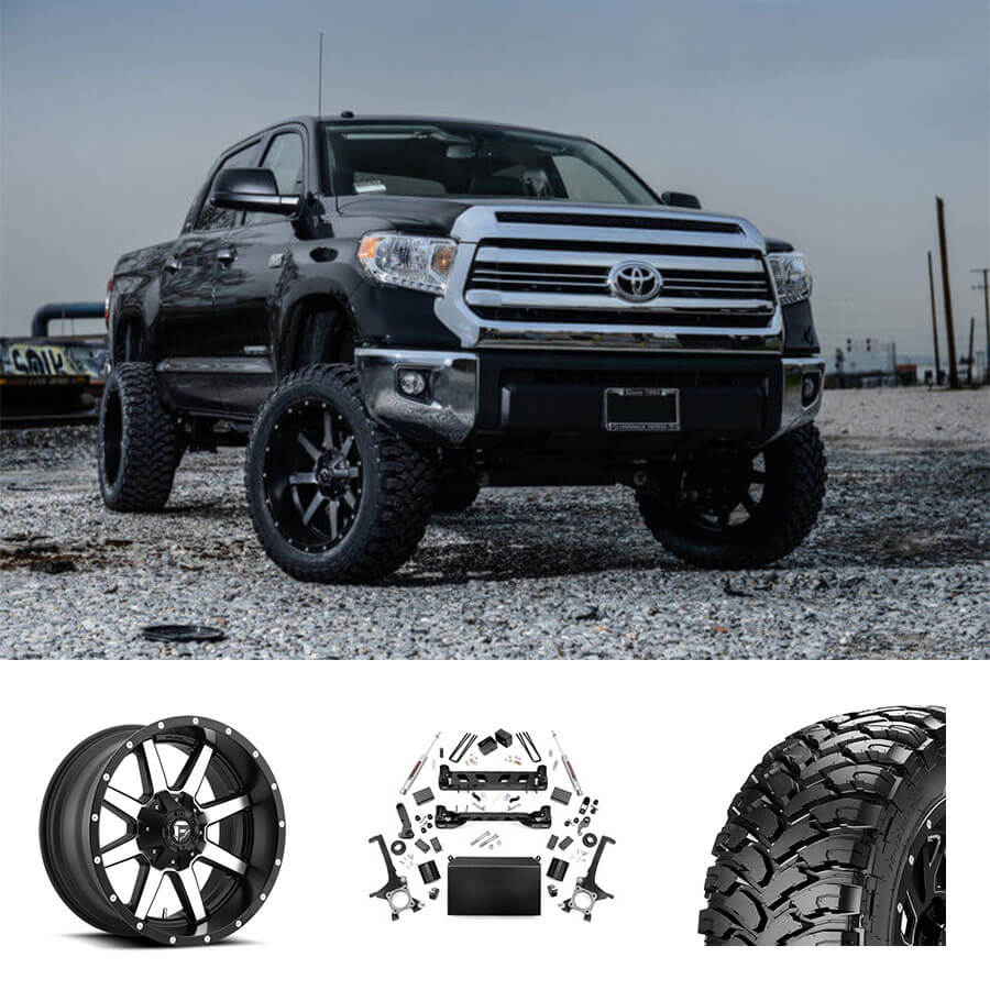 2016 Toyota Tundra 22x10" Wheels + Tires + Suspension Package Deal #PKG056