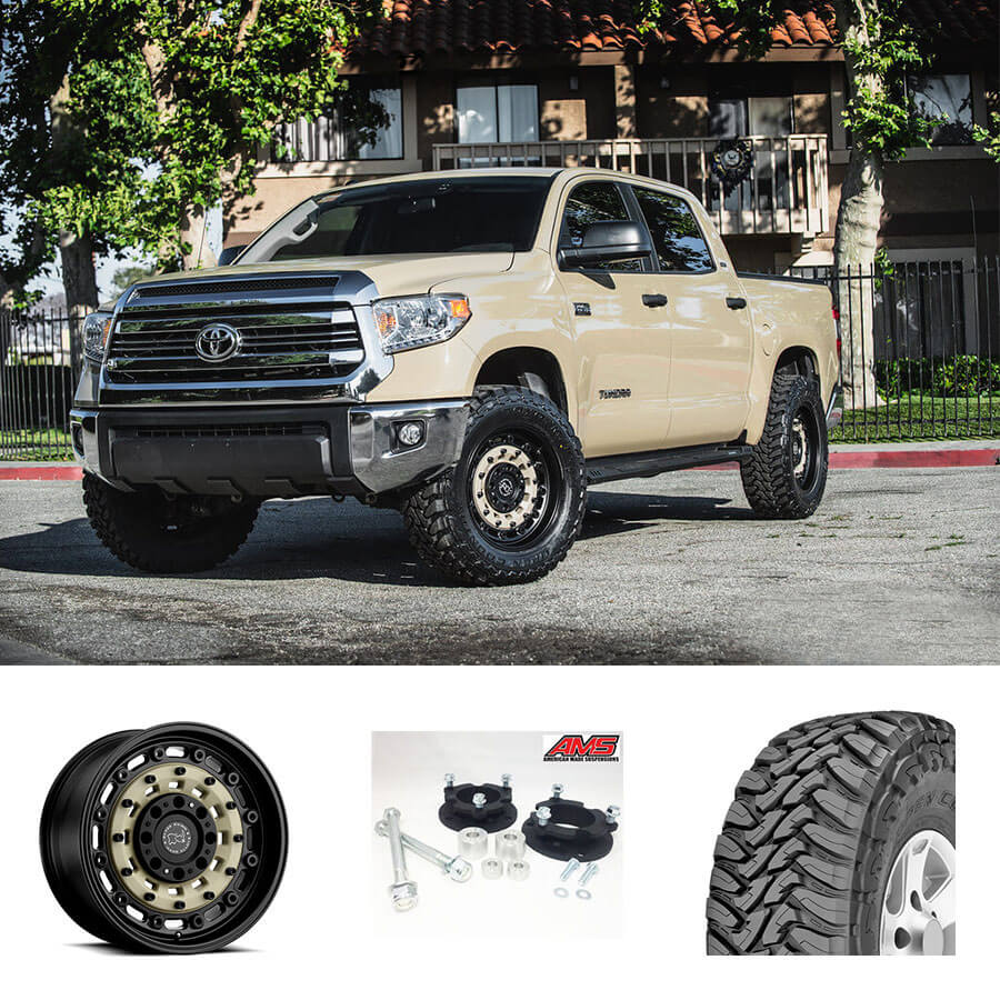 07-20 Toyota Tundra 20x9.5" Wheels + Tires + Suspension Package Deal #