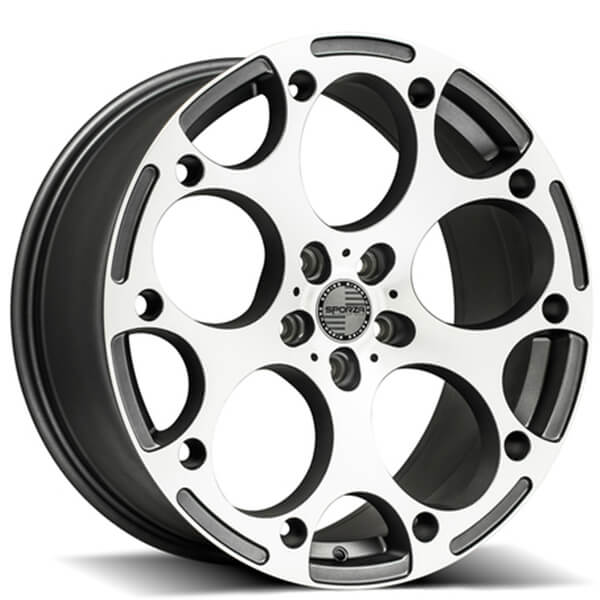 Sporza Wheels Zero Satin Graphite Machined Concave Rims Spz