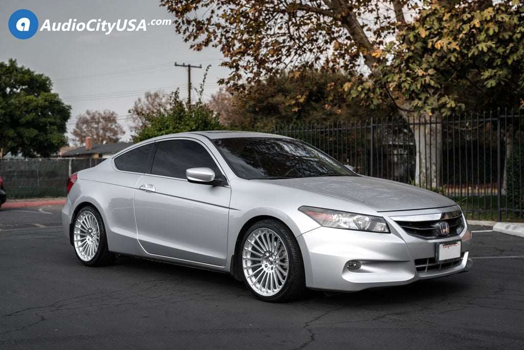 18" Staggered TSW Wheels Turbina Titanium Silver with Mirror Cut Face