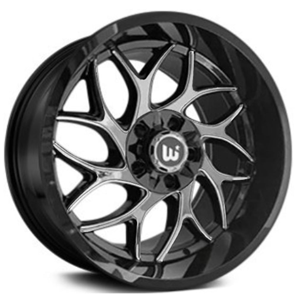 20 Western Wheels Duke Brushed Face With Gloss Black Lip Off Road Rims Wto032 1 1898