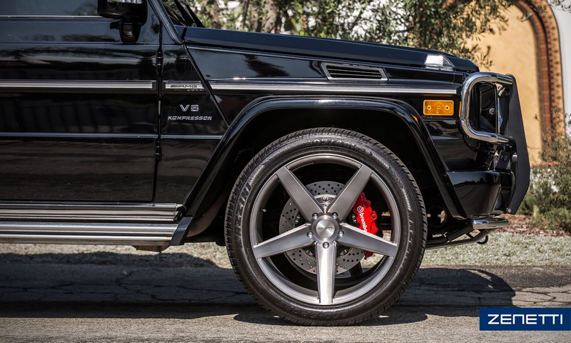 22 Quot Staggered Zenetti Wheels Baron Titanium Brushed Rims