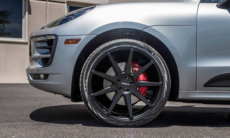 20 Quot Staggered Zenetti Wheels Esquire Satin Black Rims Zn007 1