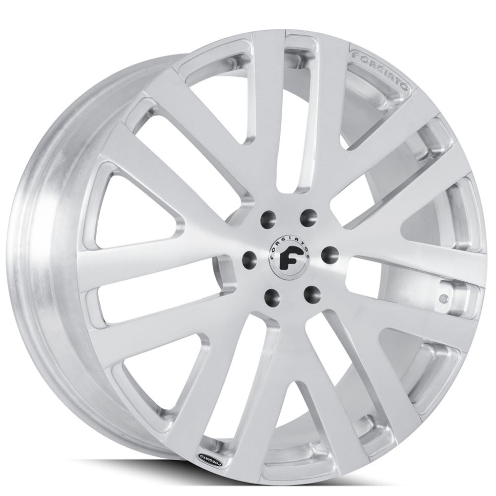 24" Forgiato Wheels Dito-M Brushed Silver Forged Rims