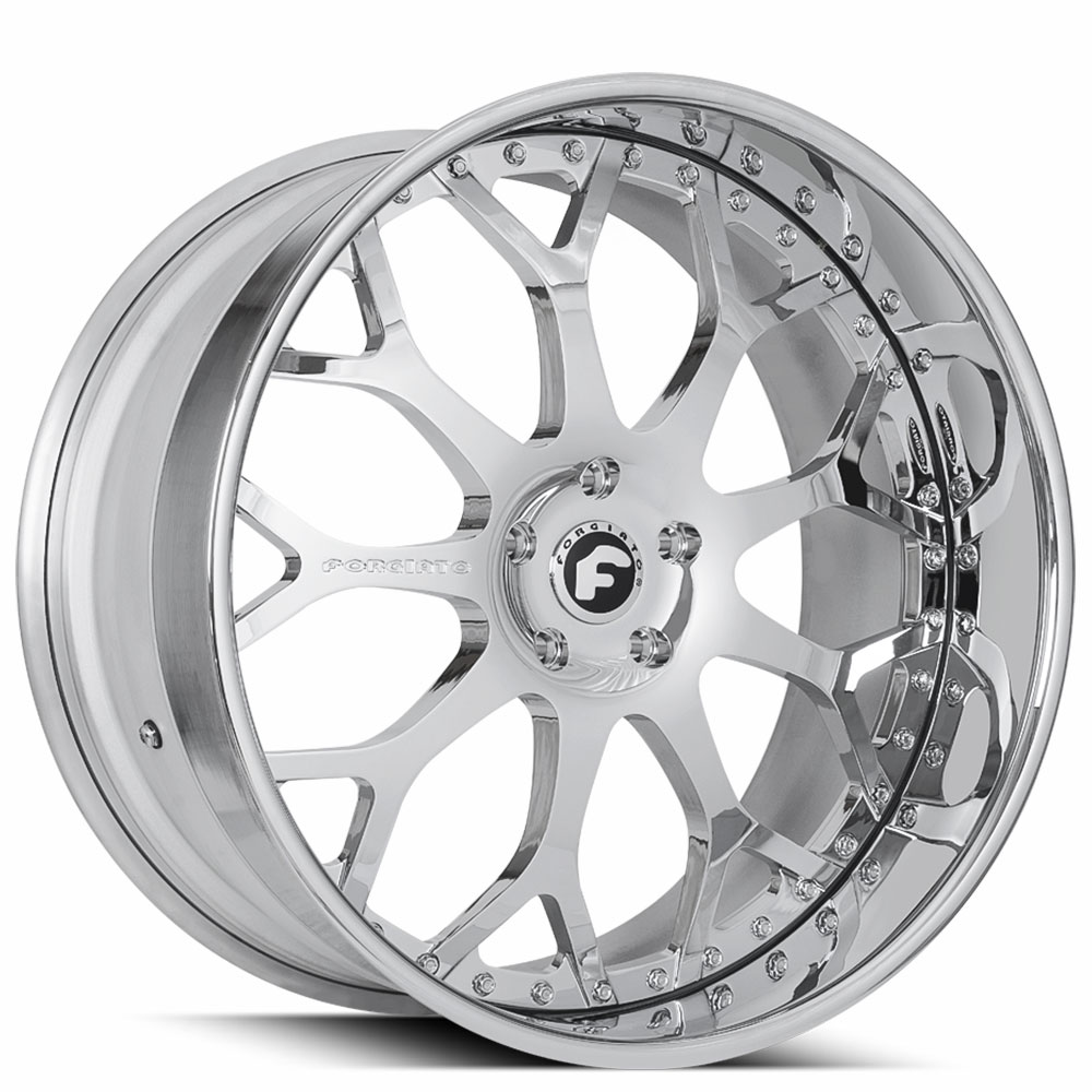 22" Forgiato Wheels Drea Chrome Forged Rims