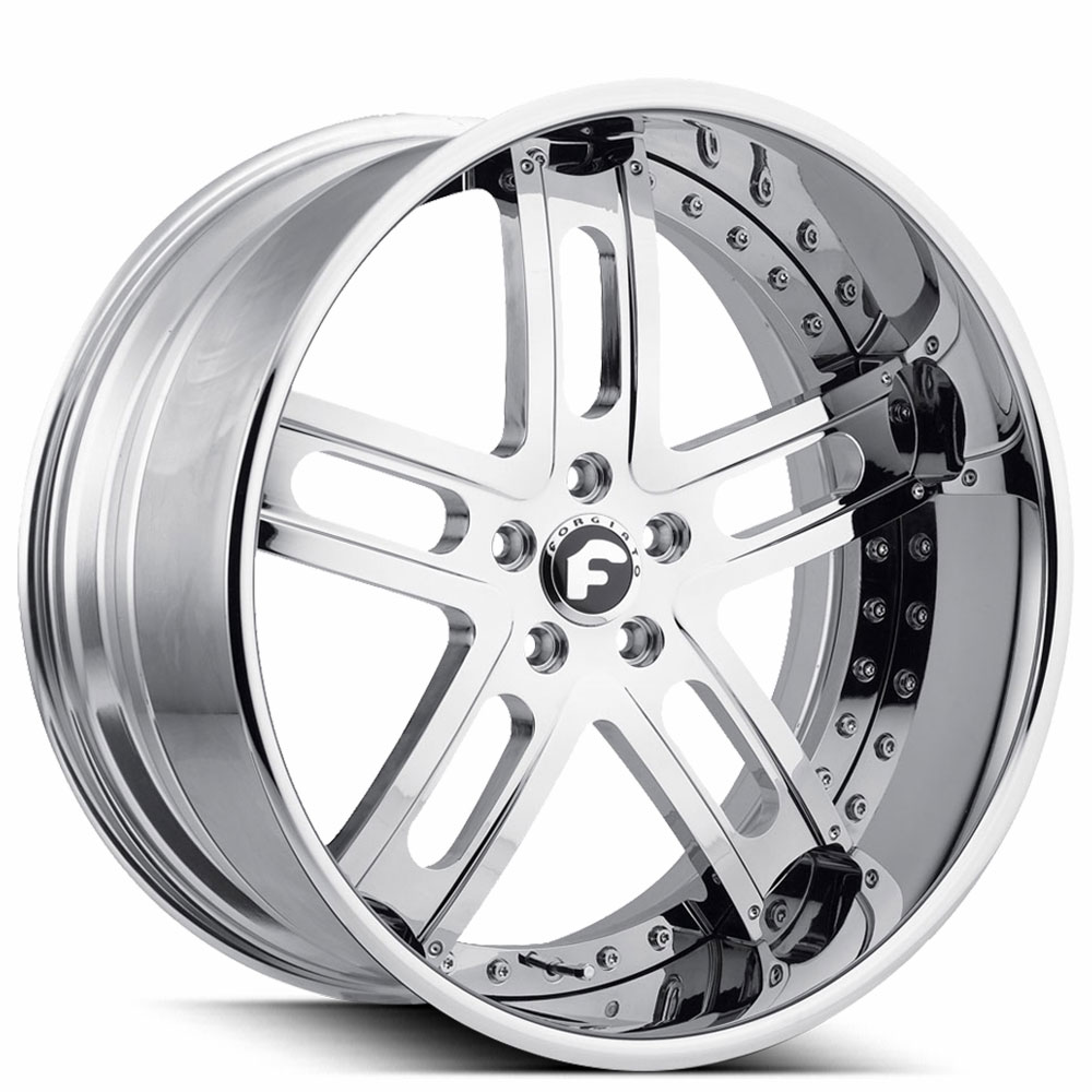 22" Forgiato Wheels Estremo Chrome Forged Rims