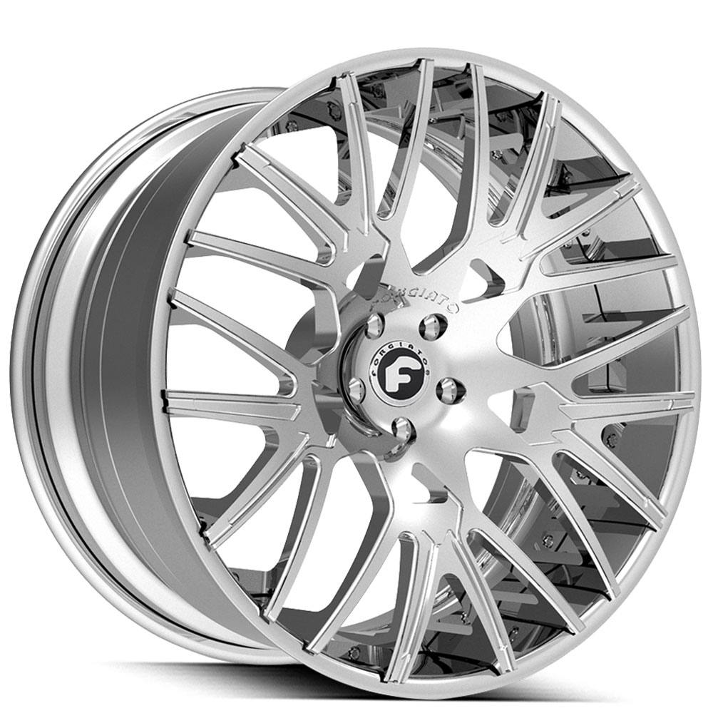 24" Forgiato Wheels Fratello-ECL Chrome Forged Rims