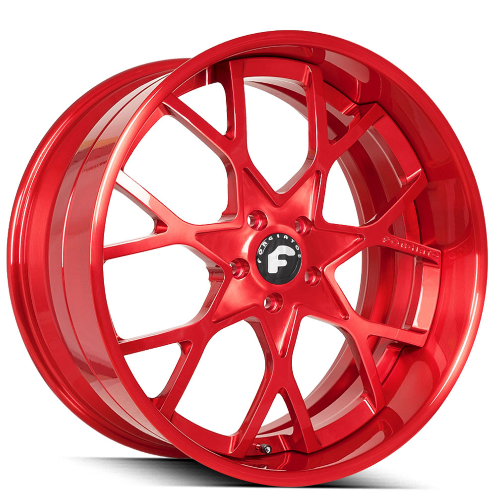 22" Forgiato Wheels Insetto Candy Red Forged Rims