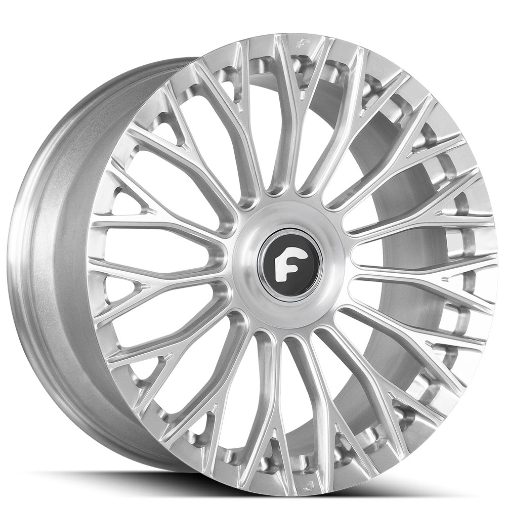 20" Forgiato Wheels NB6-M Brushed Silver Forged Rims