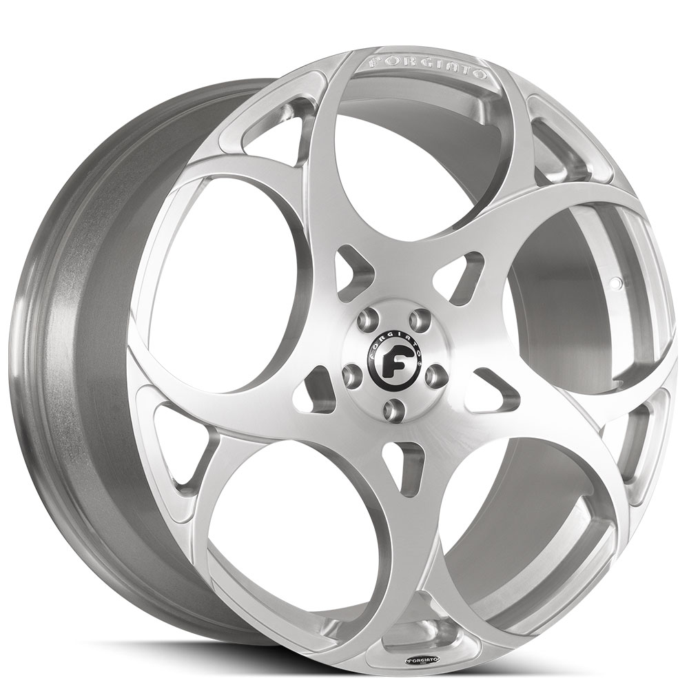 22" Forgiato Wheels Rueda-M Brushed Silver Forged Rims
