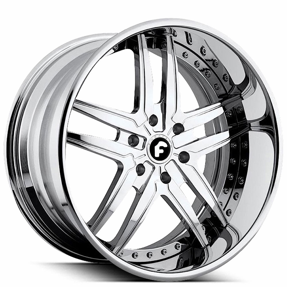 19" Forgiato Wheels Vizzo Chrome Forged Rims
