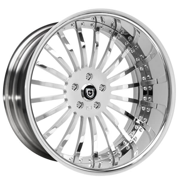 22" Lexani Wheels LFLuxury LF714 Chrome Rims LXF0337