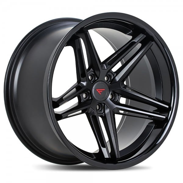 22" Ferrada Wheels CM1 Matte Black with Gloss Black Lip Rims