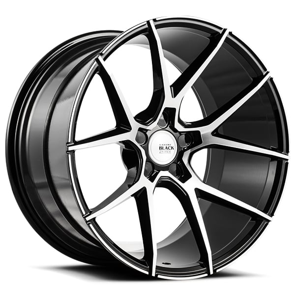22" Savini Wheels Black Di Forza BM14 Machined Black Rims