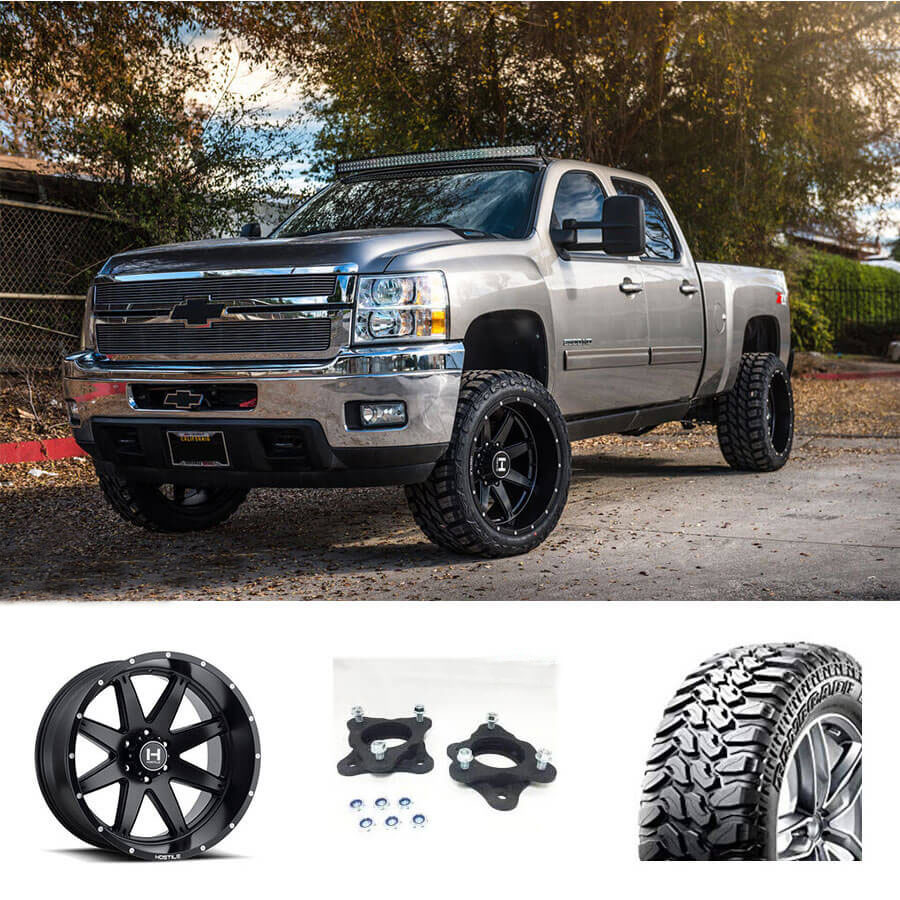 11 20 Silverado 2500 3500 22x12 Wheels Tires Suspension Package Deal Pkg035
