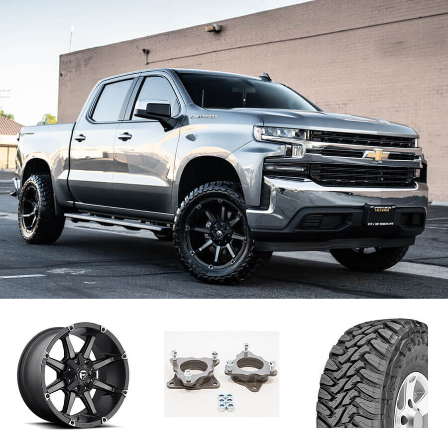 07 20 Chevy Silverado 1500 20x10 Wheels Tires Suspension Package Deal Pkg104