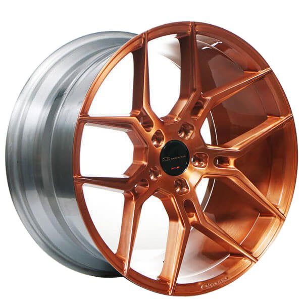 20" Giovanna Wheels Haleb Custom Brushed Copper Rims