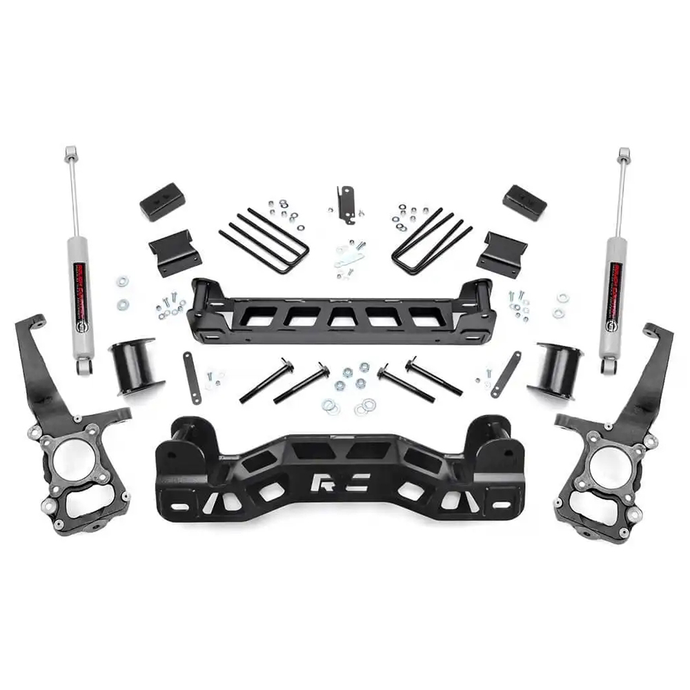 4" Rough Country Suspension Lift Kit (Ford F-150 2WD 2009-2010)