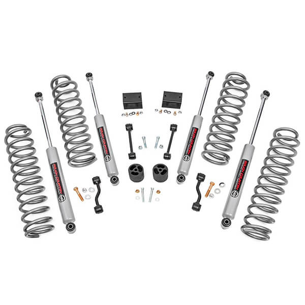 2.5" Rough Country Jeep Suspension Lift Kit/Springs (18-21 Wrangler JL