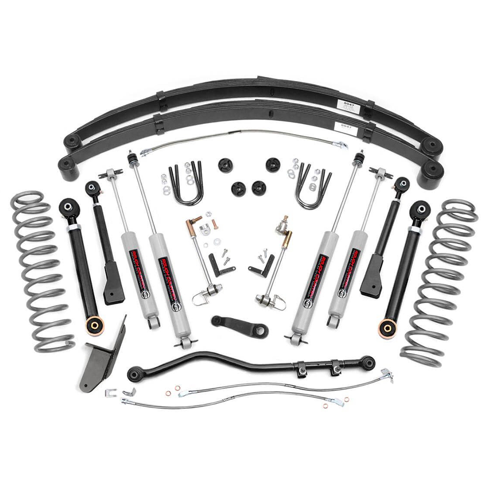 4.5" Rough Country Suspension Lift Kit | X-Series (Jeep Cherokee XJ 1984-2001)