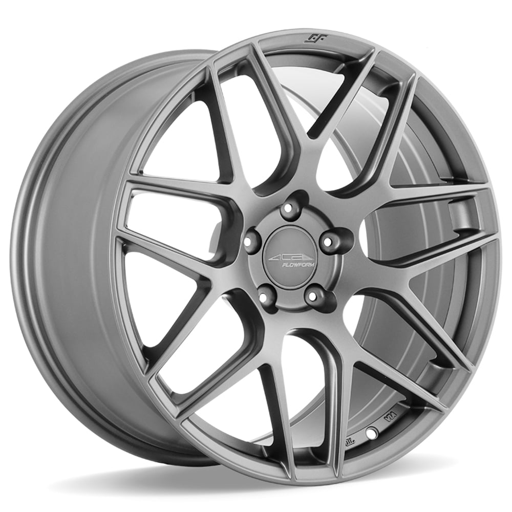 19 Staggered Ace Alloy Wheels V011 AFF11 Space Gray Flow Formed Rims ACE077 2