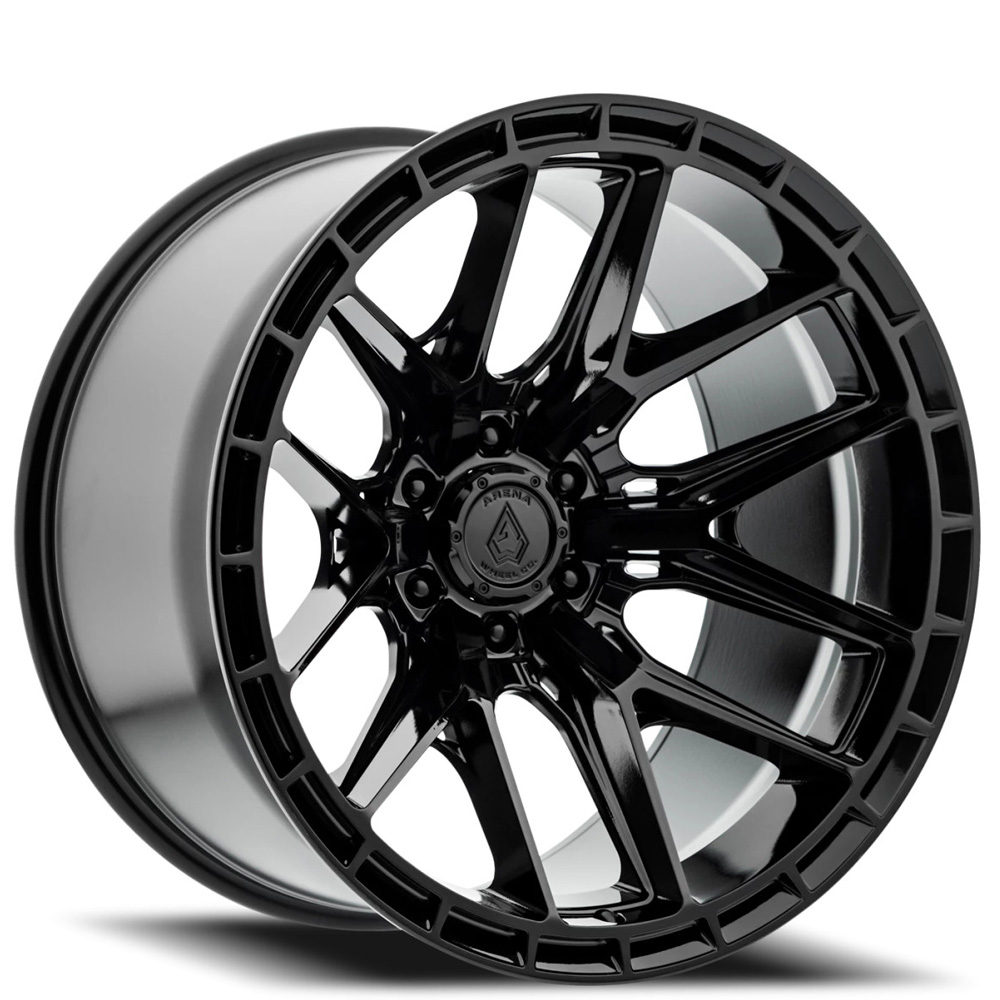 20" Arena Wheel Co A114 Battle Gloss Black 6-Lug Off-Road Rims