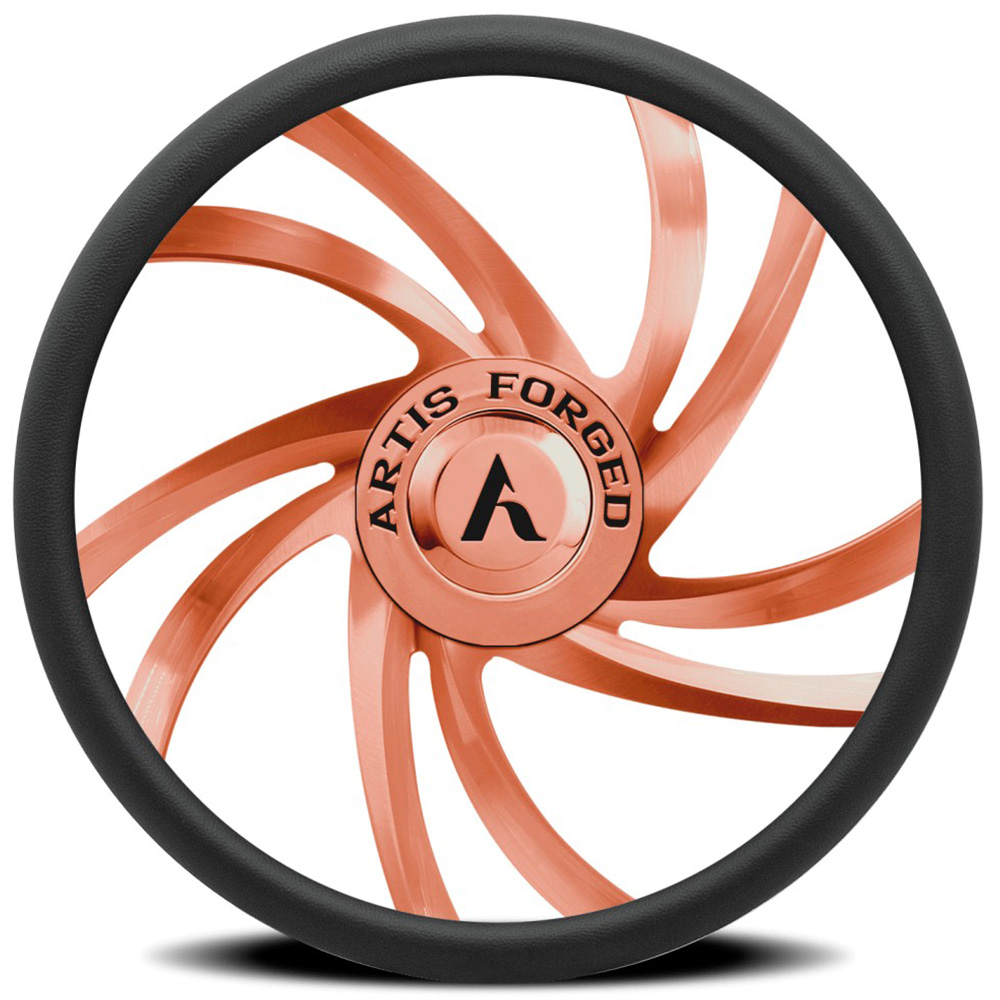 Artis Forged Custom Steering Wheel Twister Rose Gold