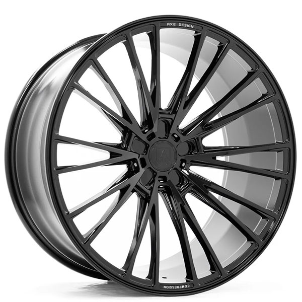 20 Axe Wheels Cf2 Gloss Black Compression Forged Rims Axe049 1