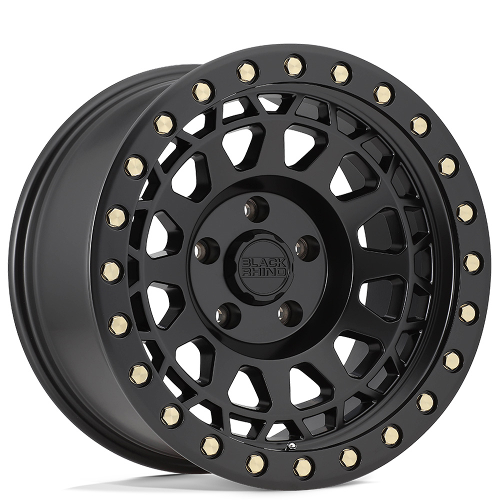 18 Black Rhino Wheels Primm Matte Black with Brass Bolts Off-Road Rims  #BRO089-2