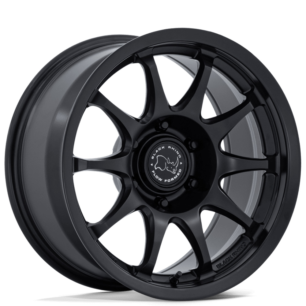 17" Black Rhino Wheels Ronin BR038 Matte Black Off-Road Flow Formed Rims