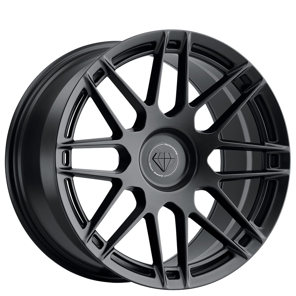 20" Blaque Diamond Wheels BD-F12 Satin Black Flow Forged Rims 