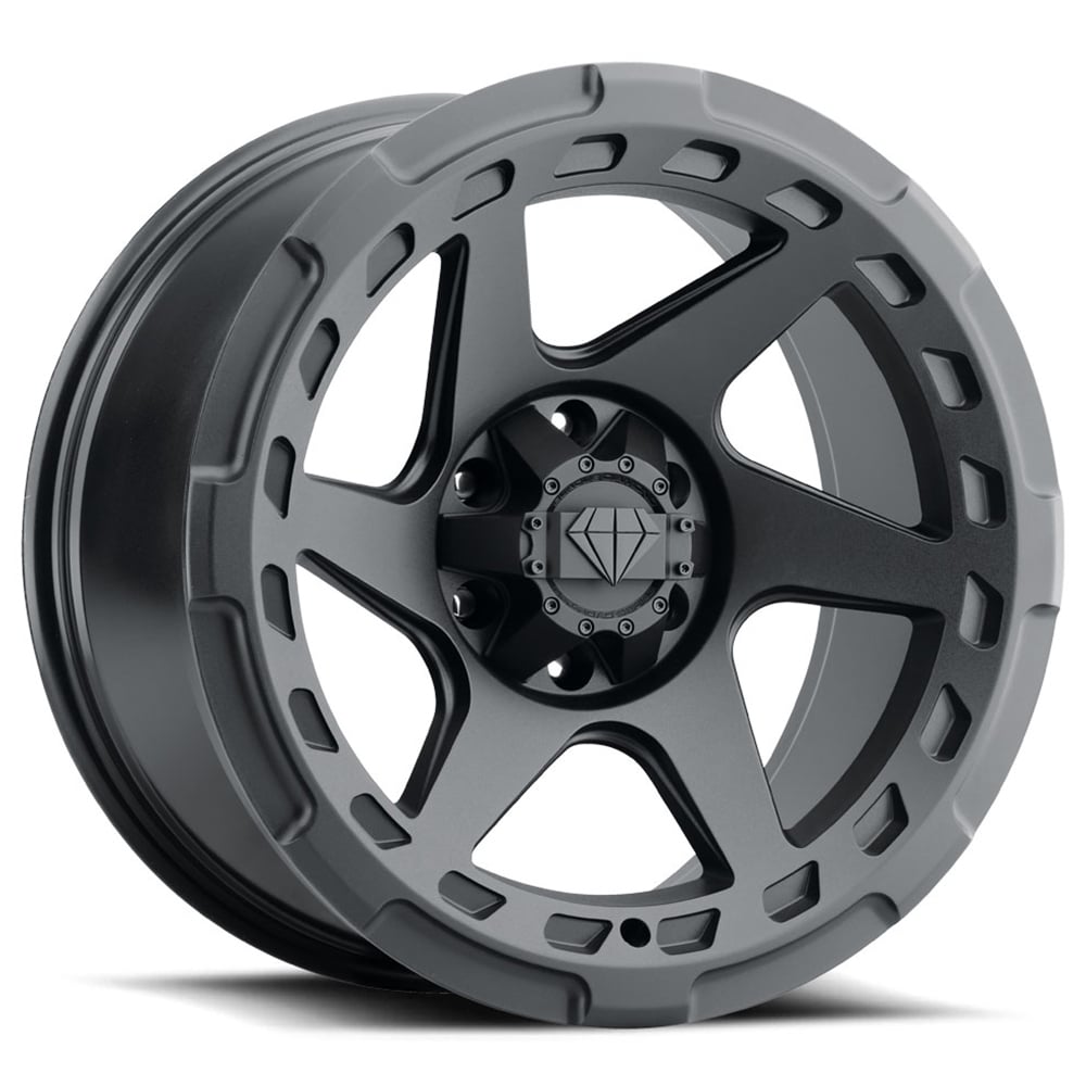 20" Blaque Diamond Wheels BD-O728 Texture Black Off-Road Rims