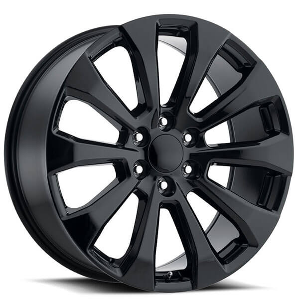 22" Chevrolet Silverado high Country Wheels FR 92 Gloss Black OEM Replica Rims