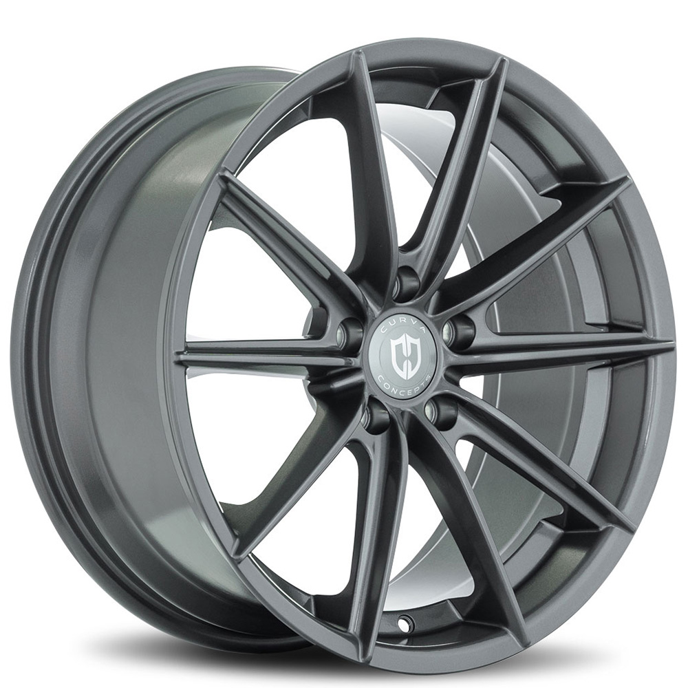 18" Curva Wheels CFF46 Gunmetal Flow Forged Rims