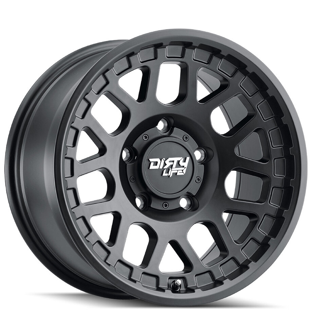17" Dirty Life Wheels Mesa 9306 Matte Black Off-Road Rims