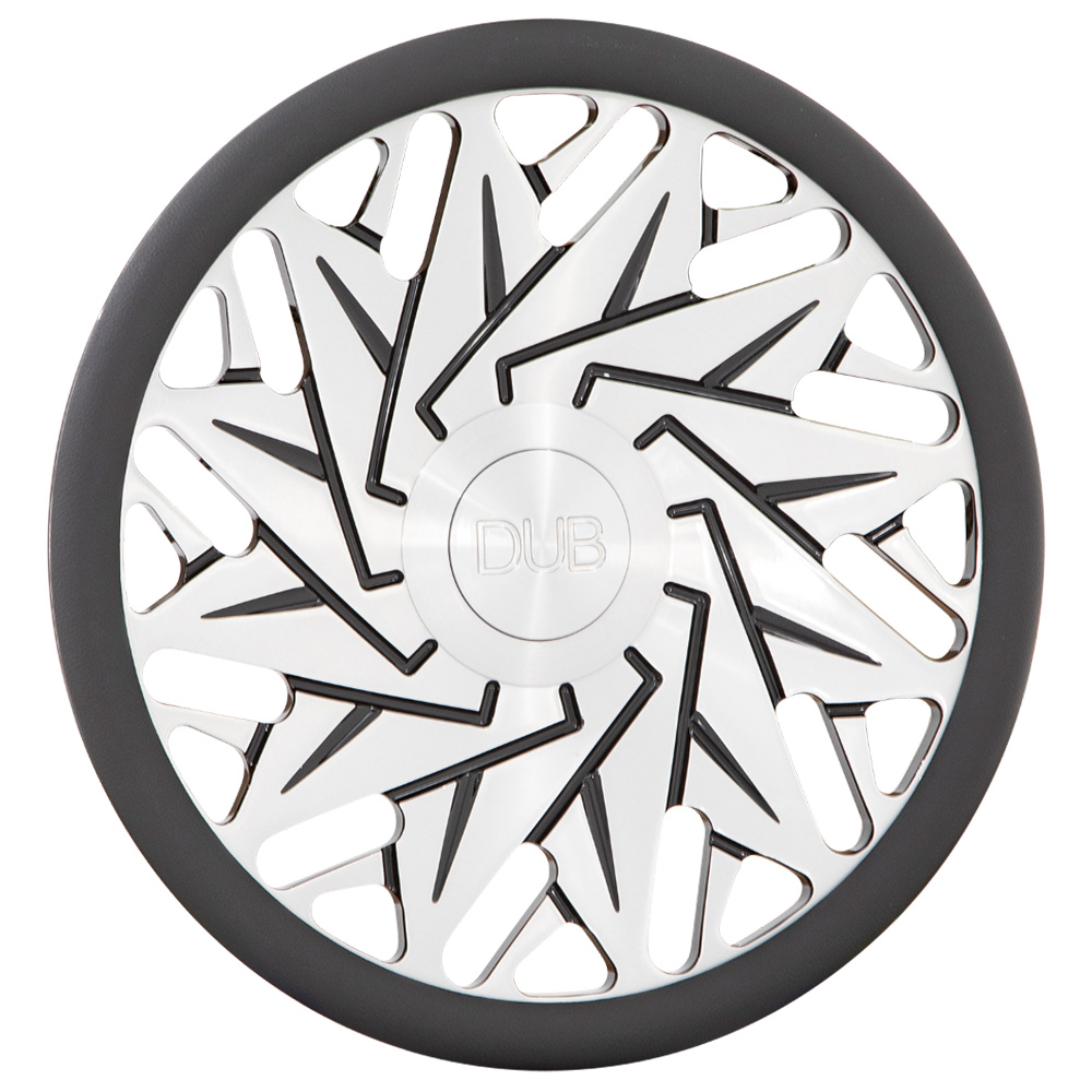 DUB Custom Steering Wheel Dazr Machined with Gloss Black Milled