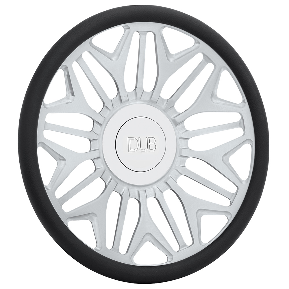 DUB Custom Steering Wheel PWRFL Brushed Clear