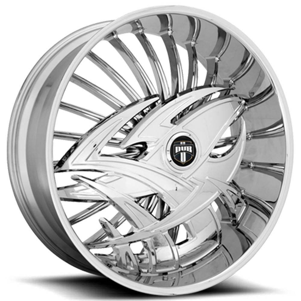 26" Dub Forged Wheels S607 Razz Chrome Skirt Rims