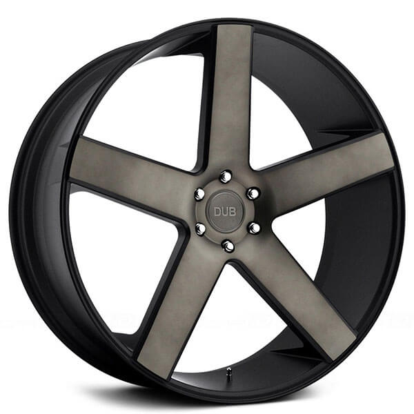 26" Dub Wheels Baller S116 Black with Machined Face and Dark Tint Rims 