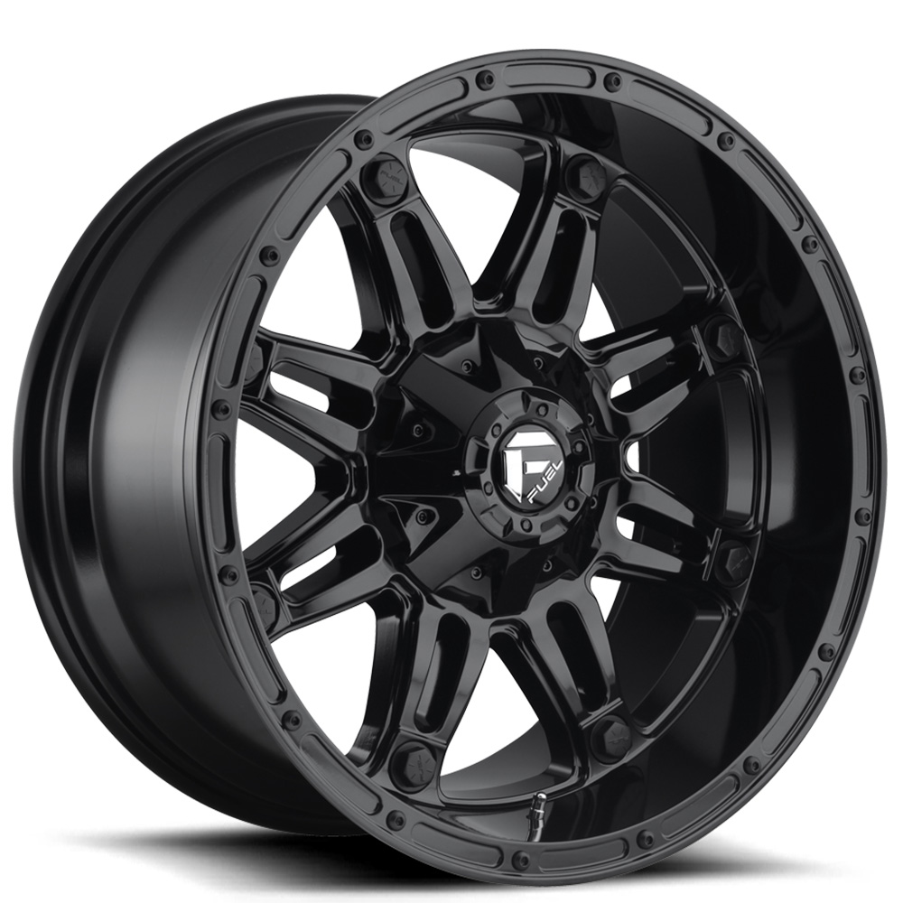 17" Fuel Wheels D625 Hostage Gloss Black Off-Road Rims 