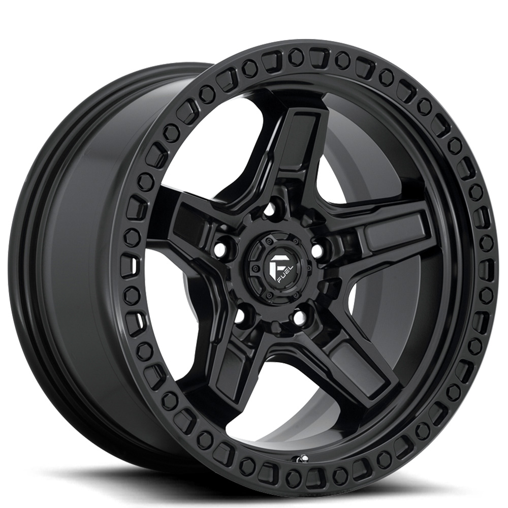 17" Fuel Wheels D697 Kicker Matte Black Off-Road Rims 